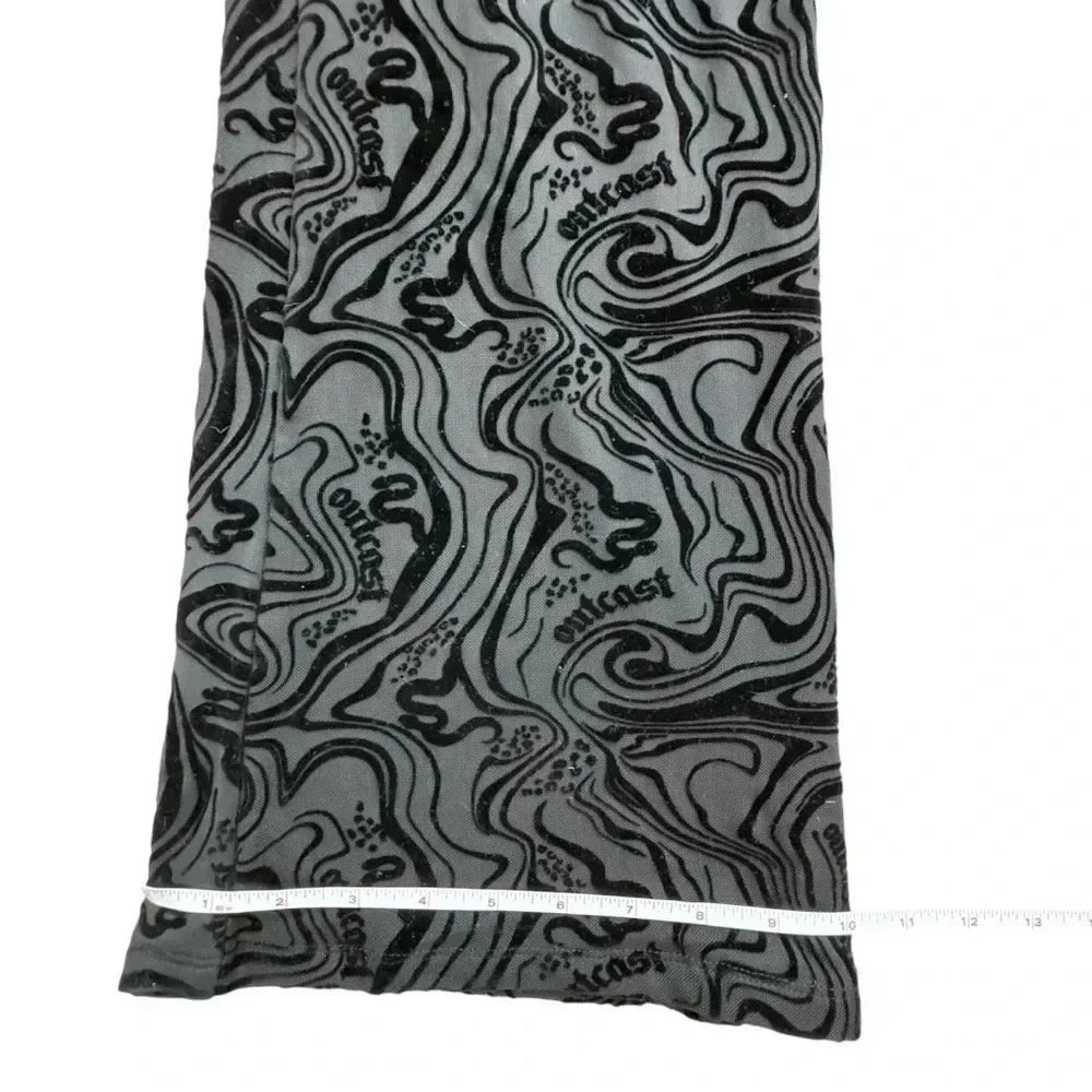 Outcast ASTRID PANT Velvet BLACK Fitted Flare, Size Large stretchy festival - Picture 13 of 13